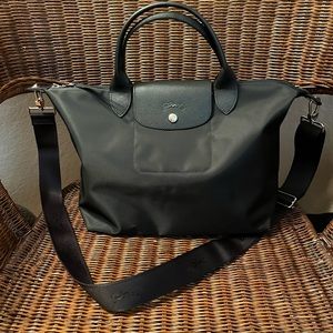 Longchamp crossbody satchel tote